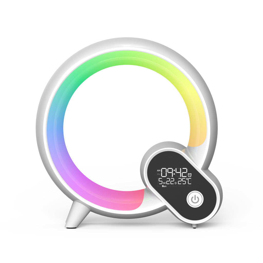 Creative Q Light Analog Sunrise Digital Display Alarm Clock Bluetooth Audio Intelligent Wake-up Q Colorful Atmosphere Light - TechNest Accessories