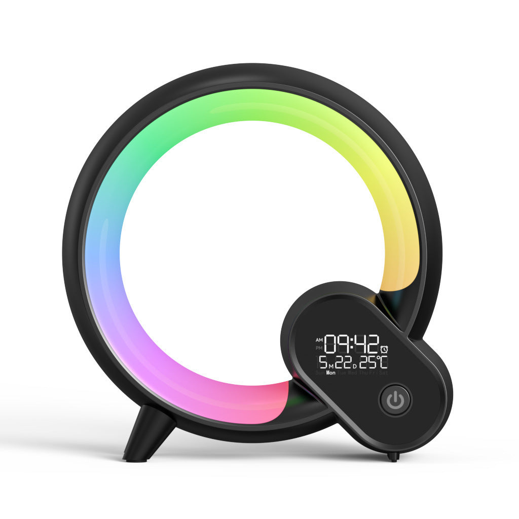 Creative Q Light Analog Sunrise Digital Display Alarm Clock Bluetooth Audio Intelligent Wake-up Q Colorful Atmosphere Light - TechNest Accessories