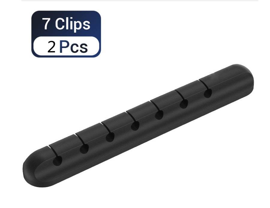 Silicone USB Cable Winder Desktop Cable Organizer Management Multipurpose Clips Cables Protector For Wired Headphones - TechNest Accessories