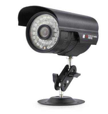 Infrared night vision security camera with high-resolution CMOS sensor and 36 LED illumination