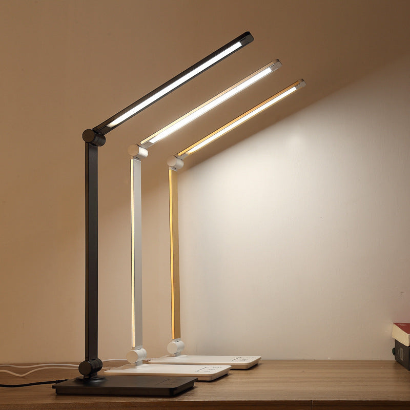 LED Desk Lamp with Wireless Charging - USB Eye Protection