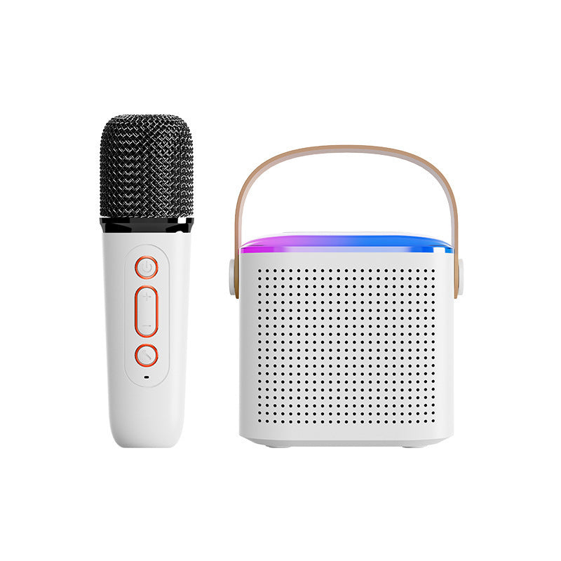 Bluetooth Karaoke Machine with 2 Wireless Mics & RGB Lights - TechNest