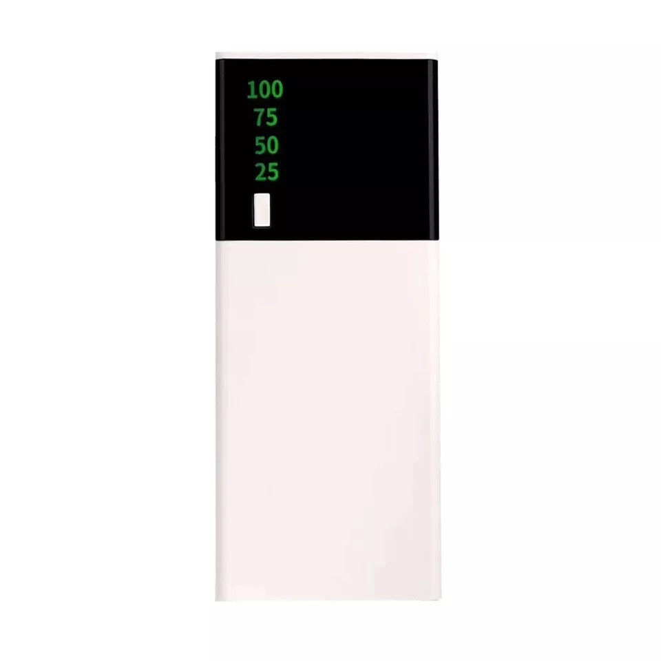 Power Bank with a black display on a white background