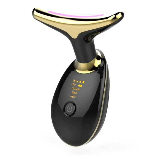 EMS Thermal Neck lifting and tightening massager with electric microcurrent and LED light therapy for wrinkle removal