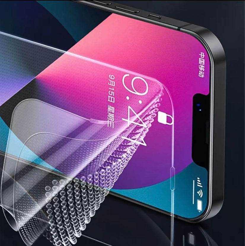 iPhone 14 15 Pro Max matte HD anti-glare screen protector with shatterproof glass and clear touch sensitivity