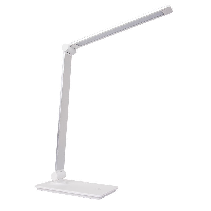 White LED desk lamp on a white background